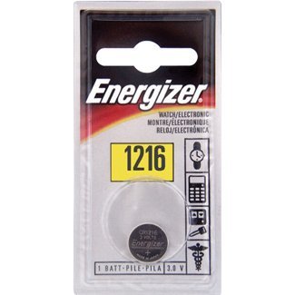Energizer Watch/Electronic Battery 3 Volt 1216 1 ea