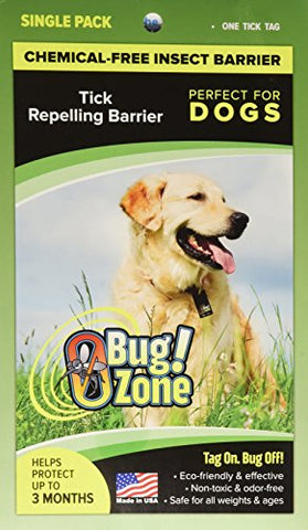 0Bug!Zone Dog Tick Barrier Tag, Single Pack