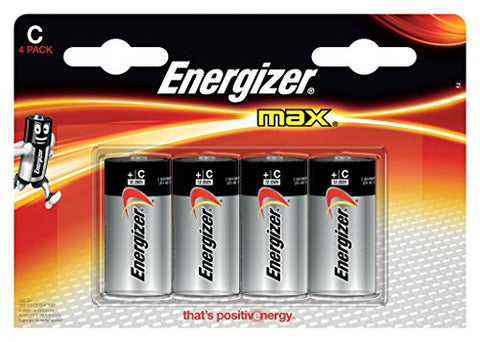 Energizer Max Alkaline C Battery, 4-Count