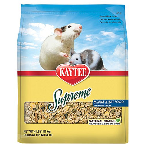 Kaytee Supreme Mouse and Rat Food, 4-lb bag