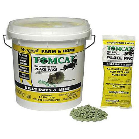 MOTOMCO Tomcat Mouse and Rat Pack/Pail, 3-Ounce, 22 Count Pail
