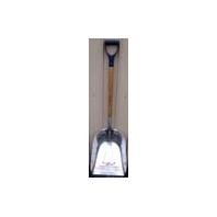 Bull Gater 1159 Bully Scoop Shovel with D Handle Grip, Silver, 12 x 30