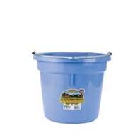 Miller Manufacturing P20FBBERRYBLUE Plastic Flat Back Bucket for Horses, 20-Quart