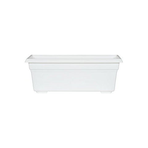 Countryside Flower Box Planter, White, 18-Inch