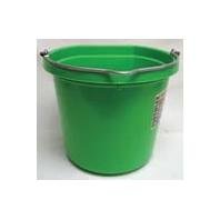 Fortiflex Flat Back Feed Bucket for Dogs/Cats and Small Animals, 20-Quart, Mango Green