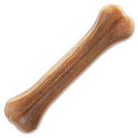 Loving Pets DLV4704 25-Pack Natures Choice Natural Pressed Rawhide Bones for Dogs, 4-1/2-Inch
