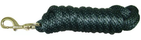 Hamilton Poly Lead with Bolt Snap, Dark Green, 5/8" Thick x 10' Long