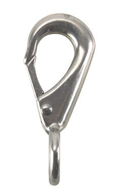 Campbell Chain Boat Snap Round Eye 160 Lb Zinc Stainless Steel 2-7/8" Overall 3/8" Opening