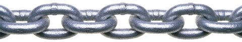 Campbell 0143536 System 3 Grade 30 Low Carbon Steel Proof Coil Chain in Square Pail, Hot Galvanized, 5/16 Trade, 0.31" Diameter, 75' Length, 1900 lbs Load Capacity