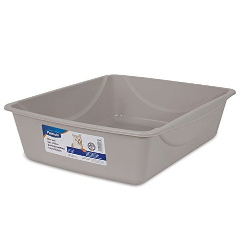 Doskocil Petmate Litter Pan, Blue Mesa/Mouse Grey, Large