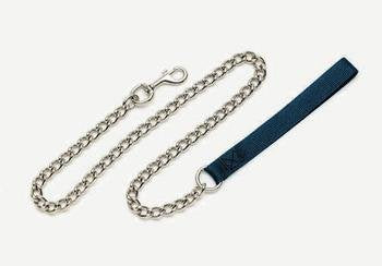 Coastal Pet Titan Metal Extra Heavy Chain Dog Leash / Lead with Black Nylon Handle (4 mm, 4 ft.)