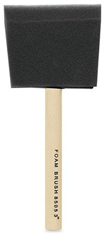 8505-3" 3" Foam Brush W/Plastic Handle (5735) (Bf05005)