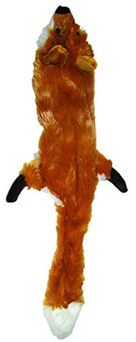 Ethical Pets Plush Skinneeez Fox 24-Inch Stuffingless Dog and cat squeaking Toy