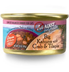 Against The Grain Big Kahuna Crab Tilapia Pet Canned Food Dinner for Cat 2.8z