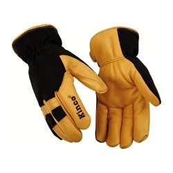 Kinco 101HK KincoPro Heatkeep Lined Deerskin Leather Driver Glove, Work, Large, Golden (Pack of 6 Pairs)