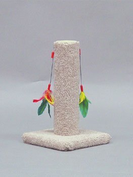 Classy Kitty 17 Â½" Cat Scratching Post with Feather Toy