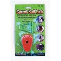 Ware Manufacturing Carrot Salt Lick Small Pet Chew with Holder