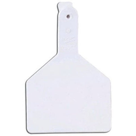 Z Tags 25 Count 1-Piece Blank Tags for Cows, White