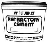 Rutland 611 Refractory Cement, 1 Gallon Capacity