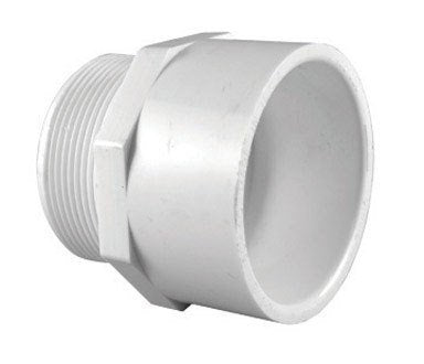 Charlotte Pipe Adapter 2 " X 2 " White Pvc Schedule 40