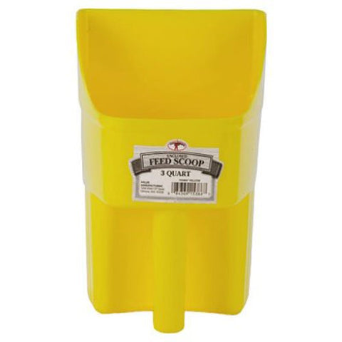 Little Giant 3-Quart Enclosed Feed Scoop, Yellow
