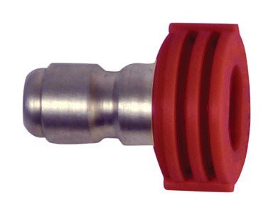 Forney 75157 Pressure Washer Accessories, Quick Connect Spray Nozzle, Blasting, 0-Degree-by-4.5mm, Red