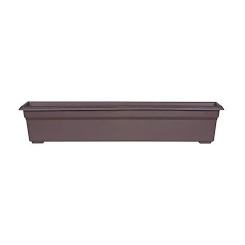 Countryside Flower Box Planter, Brown, 30-Inch