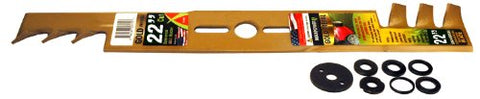 Maxpower 331982S 22-Inch Universal Gold Metal Mulching Lawn Mower Blade