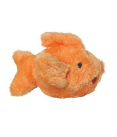 Multipet Look Who's Talking Plush Goldfish Dog Toy, 6.5-Inch