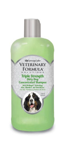 SynergyLabs Veterinary Formula Solutions Triple Strength Dirty Dog Concentrated Shampoo, 17 fl. oz.