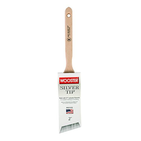 Wooster Brush 5221-2 Silver Tip Angle Sash Paintbrush, 2-Inch