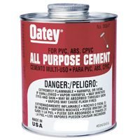 Oatey 30818 All Purpose Medium Body Cement, 4 oz Can, Milky Clear (Case of 24)