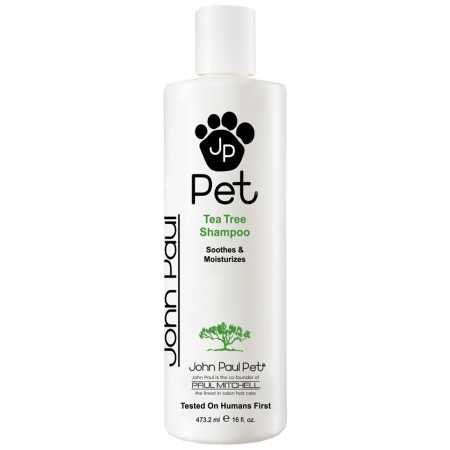 John Paul Pet Australian Tea Tree and Eucalyptus Oil Shampoo for Dogs and Cats, Cleanses Moisturizes and Soothes Skin Irritations, 16-Ounce