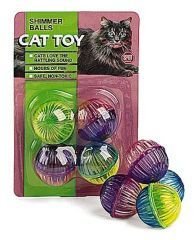 Ethical Cat Shimmer Balls 4 Pack - 2824