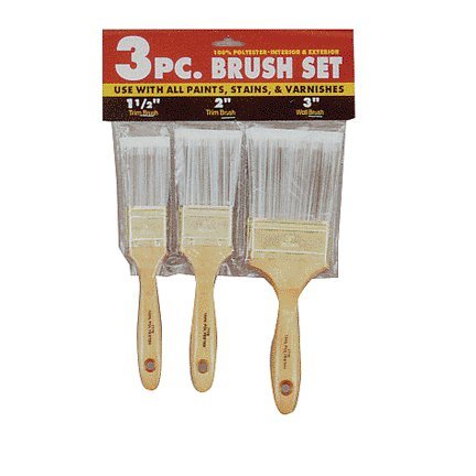 7770-Sp 3pc Polyester Varnish Brush Set, 1-1/2", 2" & 3"