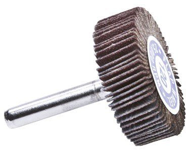 Forney 60189 Mounted Flap Wheel with 1/4-Inch Shank, 1-1/2-Inch-by-1/2-Inch, 120 Grit