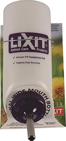 Lixit Natural Wide Mouth Water Bottle for Pets, 2.4-Ounce