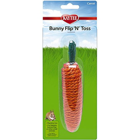 SUPER PET 452397 Bunny Flip N Toss Carrot toy for pets