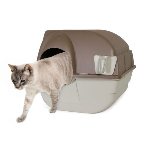 Omega Paw Self-Cleaning Litter Box, Regular, Taupe