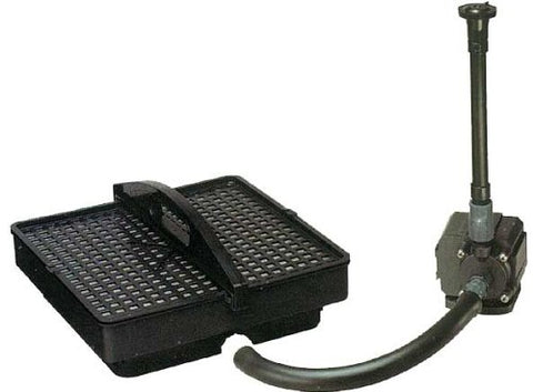 PondMaster DNR02217 02217 700 GPH Pond Pump with Filter and Fountain Set