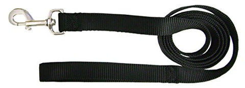 Hamilton Single Thick Deluxe Nylon Lead with Swivel Snap, 5/8-Inch by 6-Feet, Black
