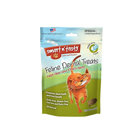 EMERALD PET Cat Dental Grain Free Treats, 3-Ounce, Tuna