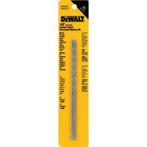 DEWALT DW5225 1/4-Inch by 6-Inch Carbide Hammer Drill Bit