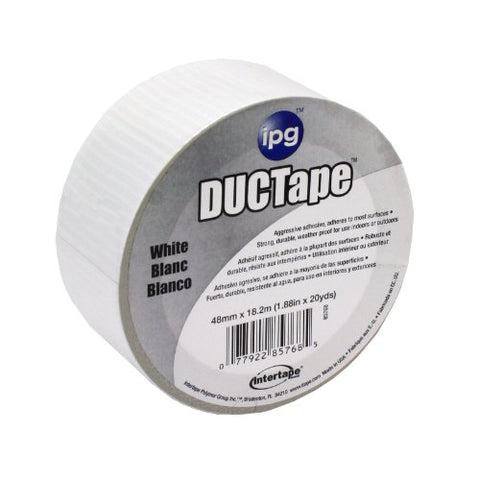 Intertape Polymer Group 6720WHT AC20 9mil Utility Duct Tape, 1.88-Inch x 20-Yard, White
