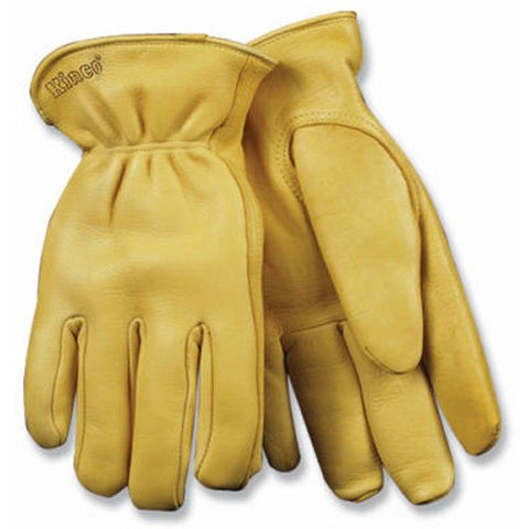 Mens Deerskin Leather Cold Protection Gloves Large (Pair)