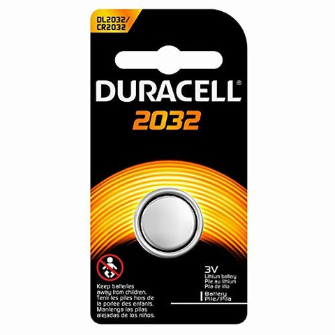 Duracell Duralock DL 2032 225mAh 3V Lithium Coin Cell Battery - 1 Piece Retail Card