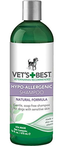 Vet's Best Hypo-Allergenic Dog Shampoo for Sensitive Skin, 16 oz