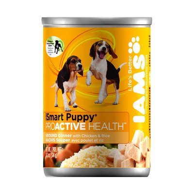 IAMS ProActive Health Puppy Ground Dinner with Chicken and Rice, 1-Pack