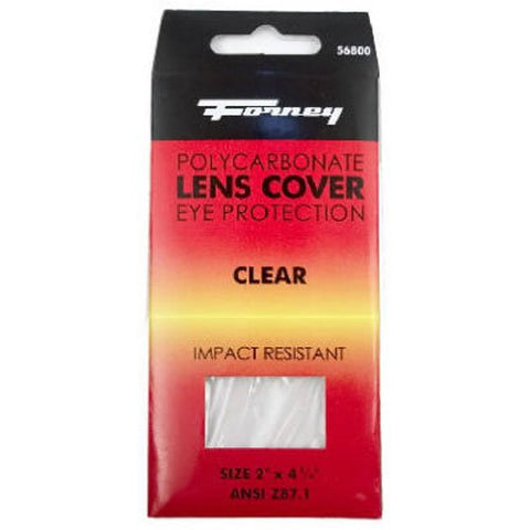 Forney 56800 Cover Lens, Plastic, 2-Inch-by-4-1/4-Inch, Clear