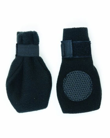 Fashion Pet Lookin Good Arctic Fleece Boots for Dogs, Small, Black